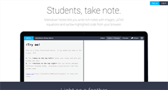 Desktop Screenshot of markdownnotes.com